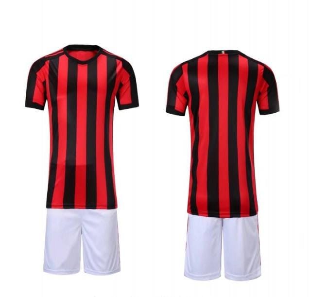 Nueva personalized T-shirt red and black New Design football team soccer suits