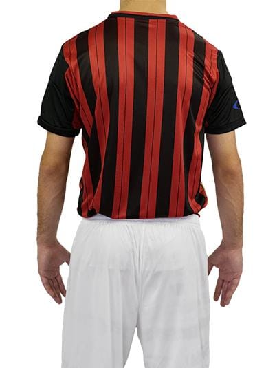 Nueva personalized T-shirt red and black New Design football team soccer suits